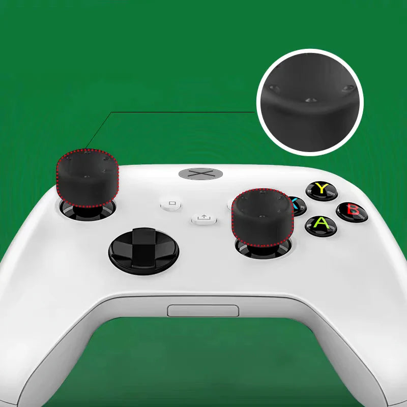 DATA FROG 8pcs Controller Thumb Grip Caps — Silicone Anti-Slip Analog Covers for PS5, PS4 & Xbox Series X/S Accessories
