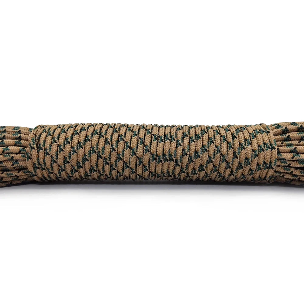 100FT 3mm Paracord Rope – Heavy Duty Parachute Cord for Hiking, Camping, Survival & DIY Bracelets