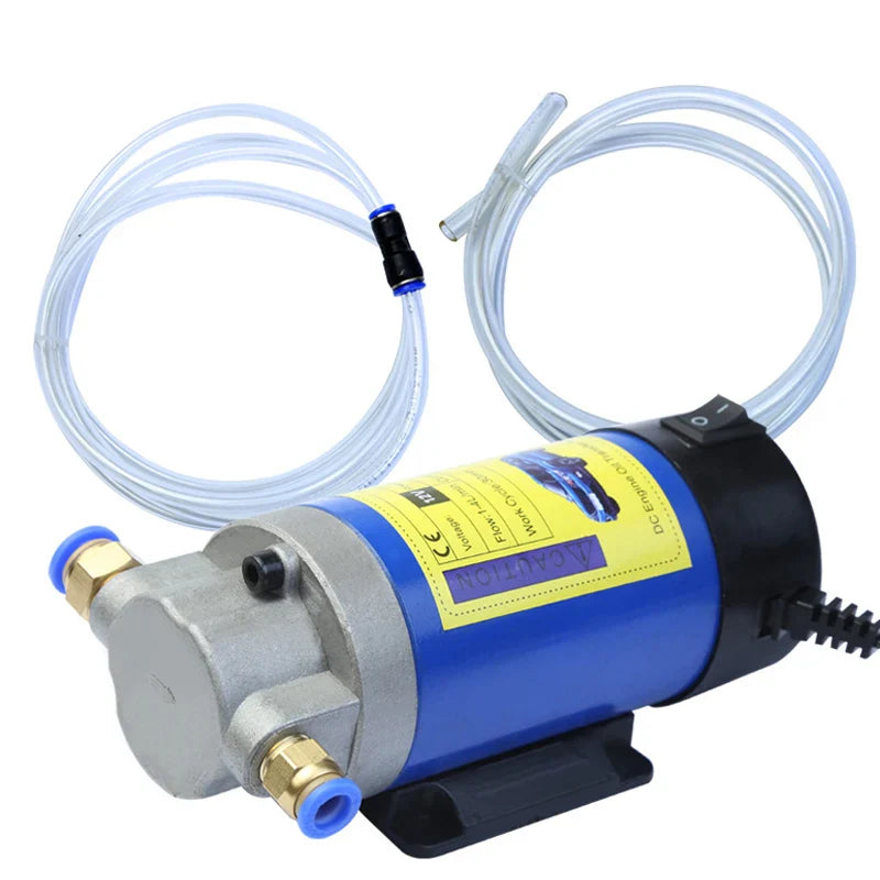 Portable Oil Transfer Pump 1-4L/min | 12V Electric Fluid Extractor & Siphon Tool for Cars, Motorcycles & Boats