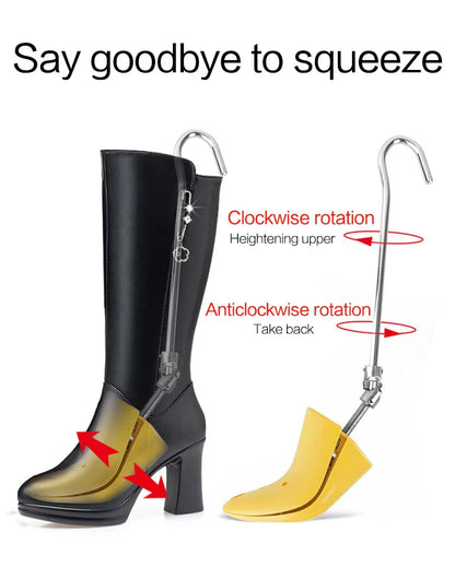 Adjustable Shoe Trees for Boots — Professional Shoe Stretchers & Shapers for Women’s High Heels, Expanders for Upper Widening