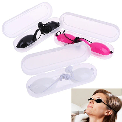 Soft Silicone Eyepatch Safety Goggles: Adjustable Protective Eyewear for Beauty Laser - 7 Colors Available