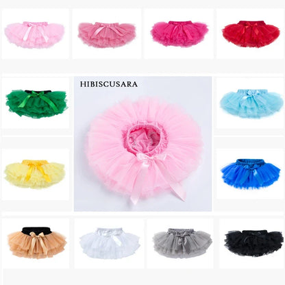 Baby Girl Tutu Skirt - Fluffy Multi-Layer Princess Pantskirt for Parties