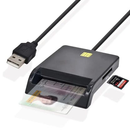 UTHAI X02 USB SIM Smart Card Reader – Bank Card IC/ID EMV SD TF MMC USB-CCID ISO 7816 Compatible with Windows & Linux
