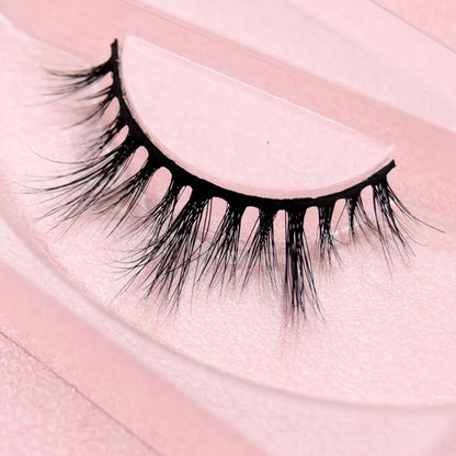Visofree 3D Mink Eyelashes – Thick Handmade Full Strip Cruelty-Free False Lashes for Makeup M56