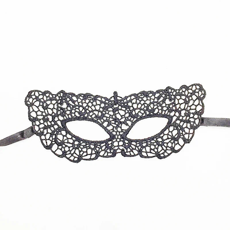 Sexy Lace Eye Mask for Women — Venetian Masquerade, Halloween & Carnival Half-Face Cosplay Party Mask