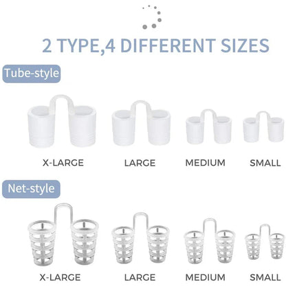 8PCS Anti-Snoring Nose Clips – Nasal Dilator Silent Sleep Aid Device for Men
