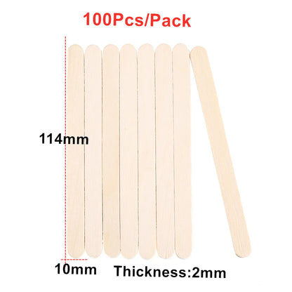 50/100/150PCS Resin Stirring & Popsicle Sticks – DIY Epoxy, Ice Cream, Wood Craft Tools