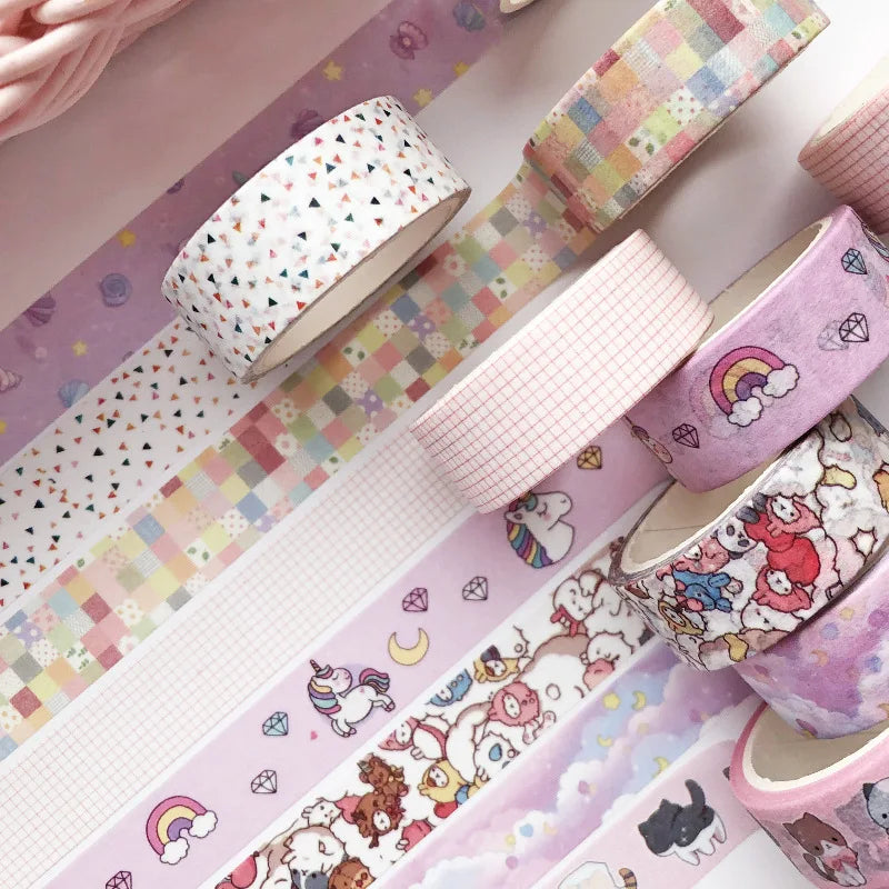 Green Plant Floral Washi Tape – DIY Decorative Adhesive for Scrapbooking, School, & Handmade Crafts