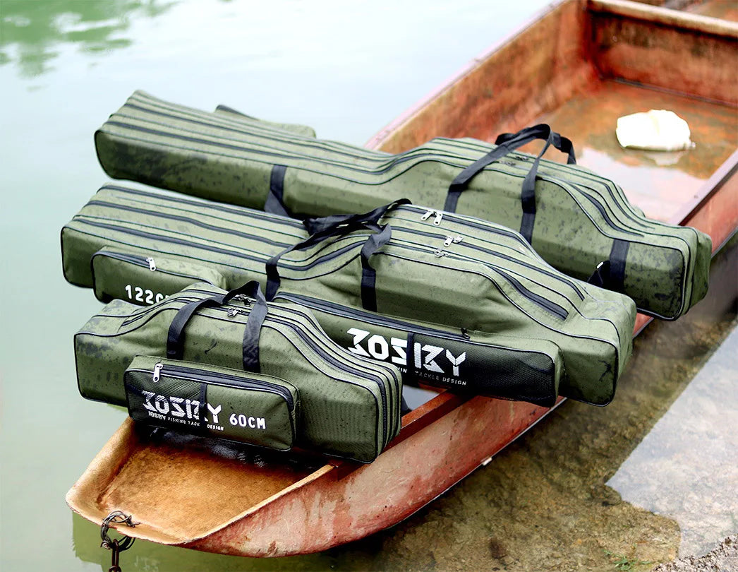 PROXPE Foldable Oxford Fishing Rod Bag – Multi-Purpose Fishing Gear Storage, 60-180cm High Quality