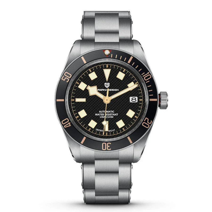 PAGANI DESIGN 2025 BB58 Men's Watch – Retro Automatic NH35A Mechanical, Luxury 100M Waterproof Wristwatch