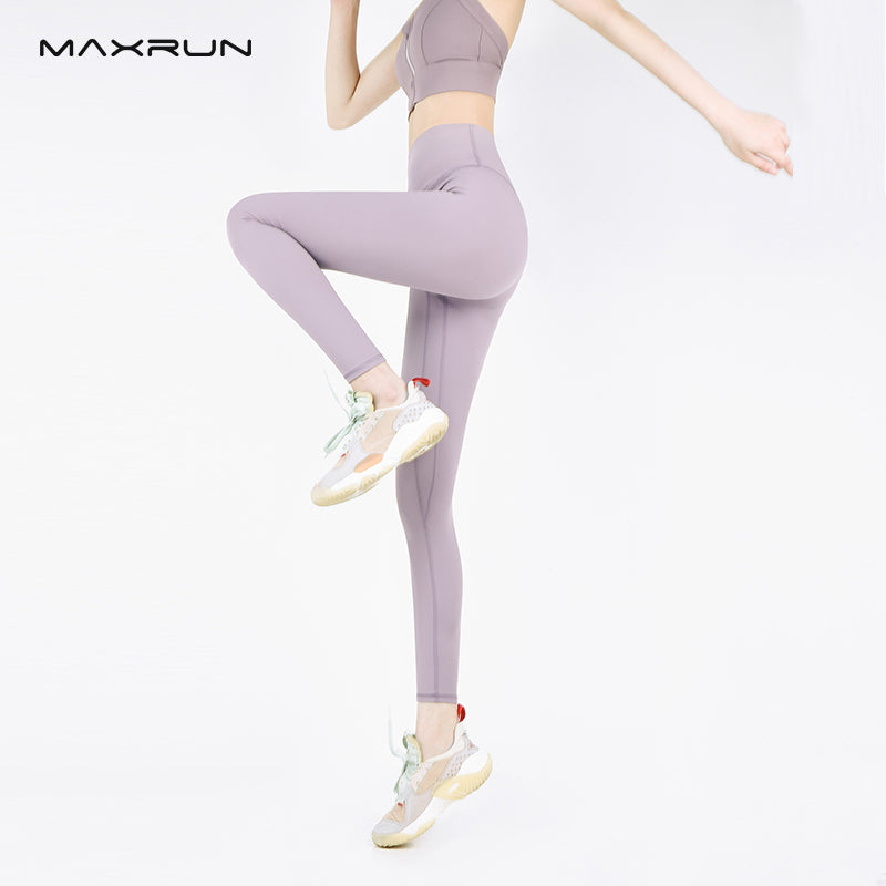 Maxrun Plus Size High Waist Workout Pants – Hip Lifting and Belly Control Fitness Leggings