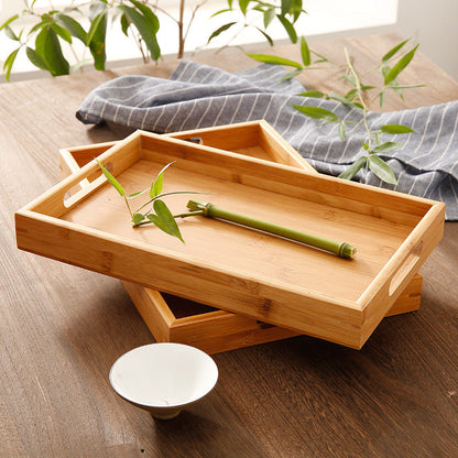 Rectangular Bamboo Tray – Household, Restaurant & Hotel Satchel Serving Tray
