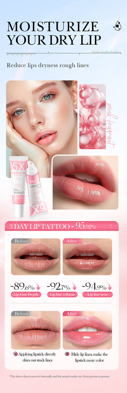 Dark Lip Balm Lightening Treatment – Exfoliating Melanin Mask for Pinker Lips, Reduces Lines & Improves Dryness