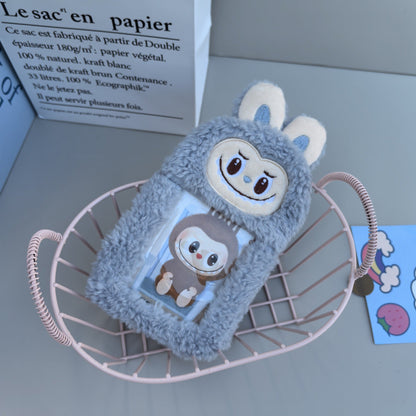 Cartoon Plush Card Wallet — Cute Small Purse for Bank Cards & Storage Bag