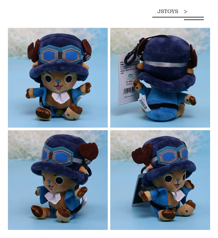 One Piece Plush Keychain Set — 14 Styles Including Tony Chopper, Luffy, Sanji, Sabo, Ace & Law | Anime Cartoon Stuffed Doll Pendant Gifts
