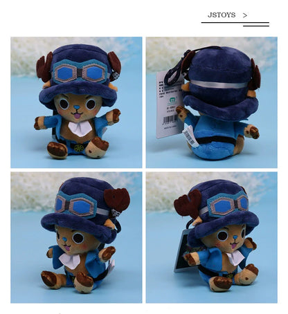 One Piece Plush Keychain Set — 14 Styles Including Tony Chopper, Luffy, Sanji, Sabo, Ace & Law | Anime Cartoon Stuffed Doll Pendant Gifts
