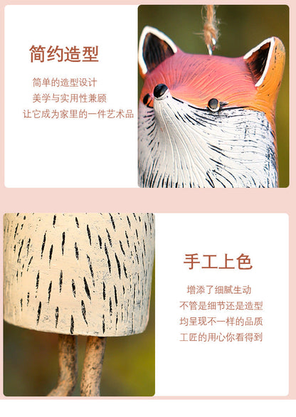 Resin Pet Wind Chime — Cute Animal Garden Pendant | Rural Home Decoration & Festival Gift Craftsmanship