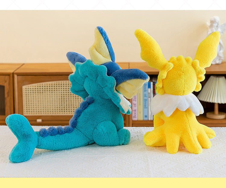 Pokemon Eevee Soft Hug Plush Doll – Vaporeon, Flareon, Jolteon Eeveelution Stuffed Toy Gift for Kids & Fans