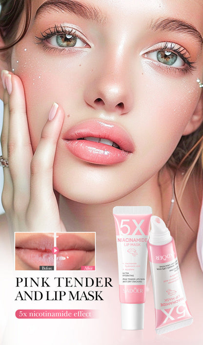 Dark Lip Balm Lightening Treatment – Exfoliating Melanin Mask for Pinker Lips, Reduces Lines & Improves Dryness