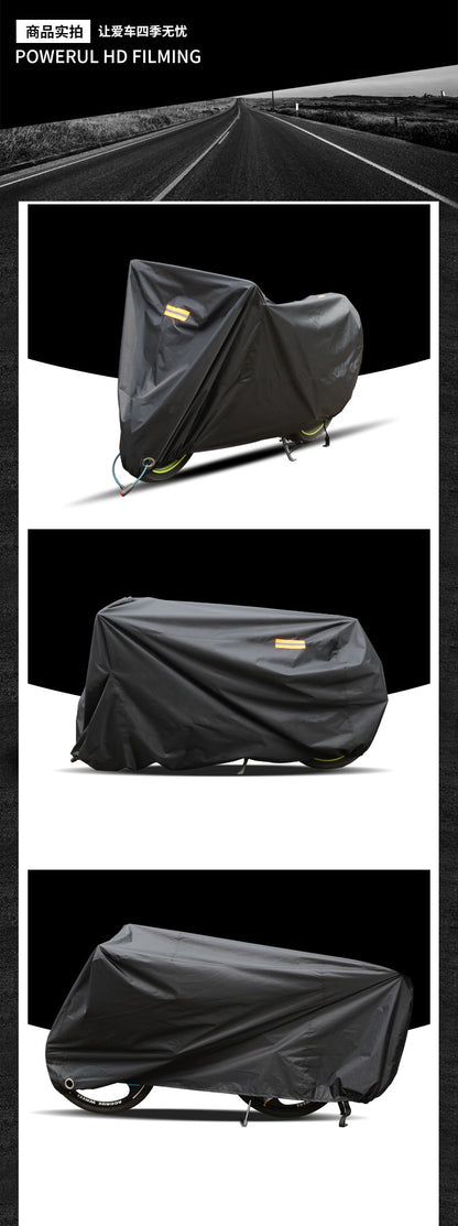 Thick Oxford Motorcycle Waterproof Cover – Universal Outdoor Dustproof, Rainproof, Sunshade & UV Protective Motorbike Cover