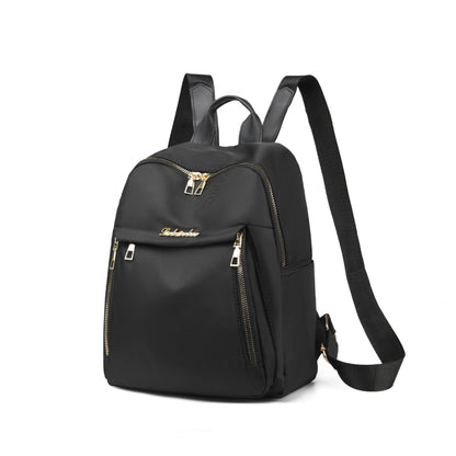 Simple PU Black Large Capacity Backpack - Unisex Travel Bag, Schoolbag for Women, Harajuku High Street Style