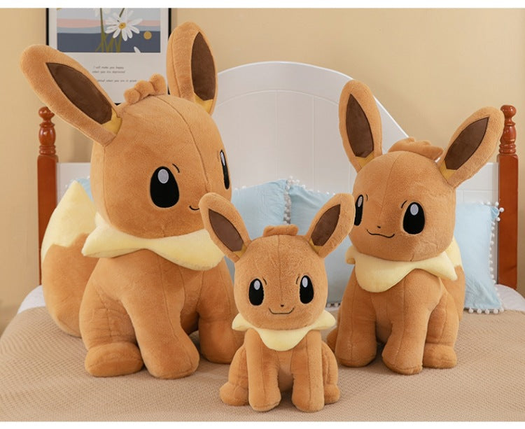Pokemon Eevee Soft Hug Plush Doll – Vaporeon, Flareon, Jolteon Eeveelution Stuffed Toy Gift for Kids & Fans