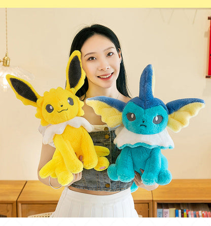 Pokemon Eevee Soft Hug Plush Doll – Vaporeon, Flareon, Jolteon Eeveelution Stuffed Toy Gift for Kids & Fans