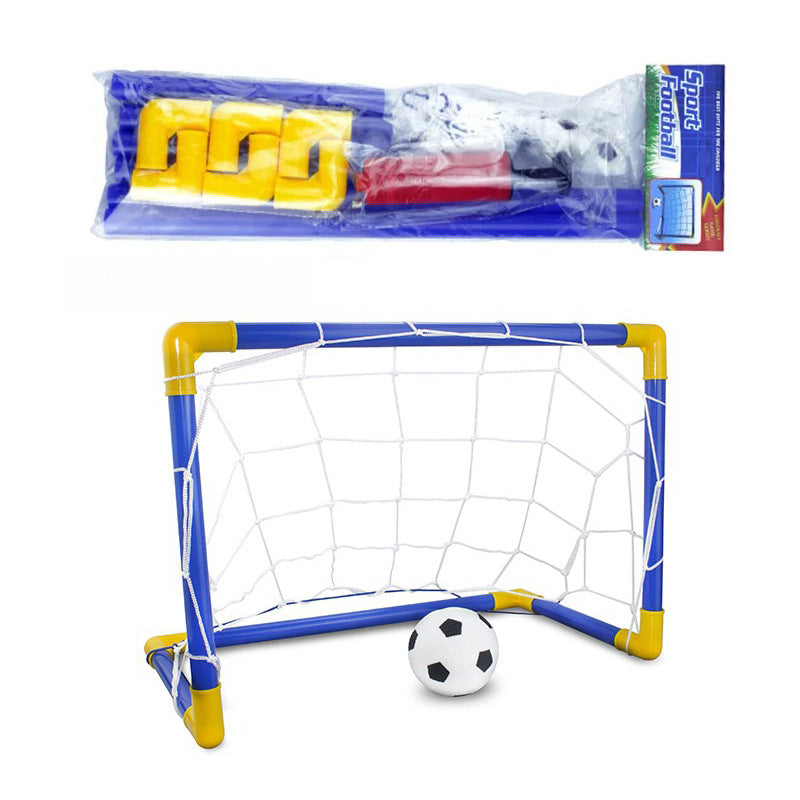 Folding Mini Soccer Ball & Removable Goal Post Net Set for Kids - High-Strength Indoor/Outdoor Football Gift