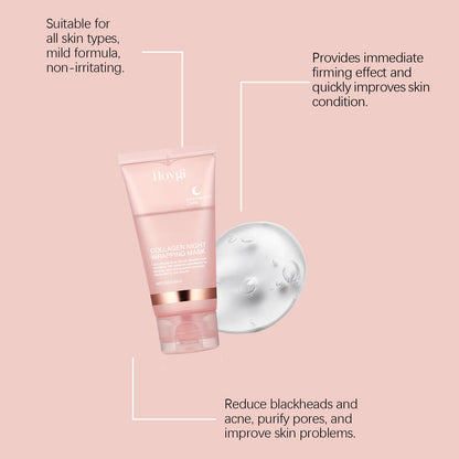 Overnight Collagen Peel-Off Mask Set – Night Mask for Deep Moisturizing