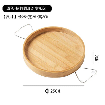 Stuck on Sofa Handrail Tray – Side Table with Feet, Tea Cup Holder & Small Apartment Coffee Table Gadget