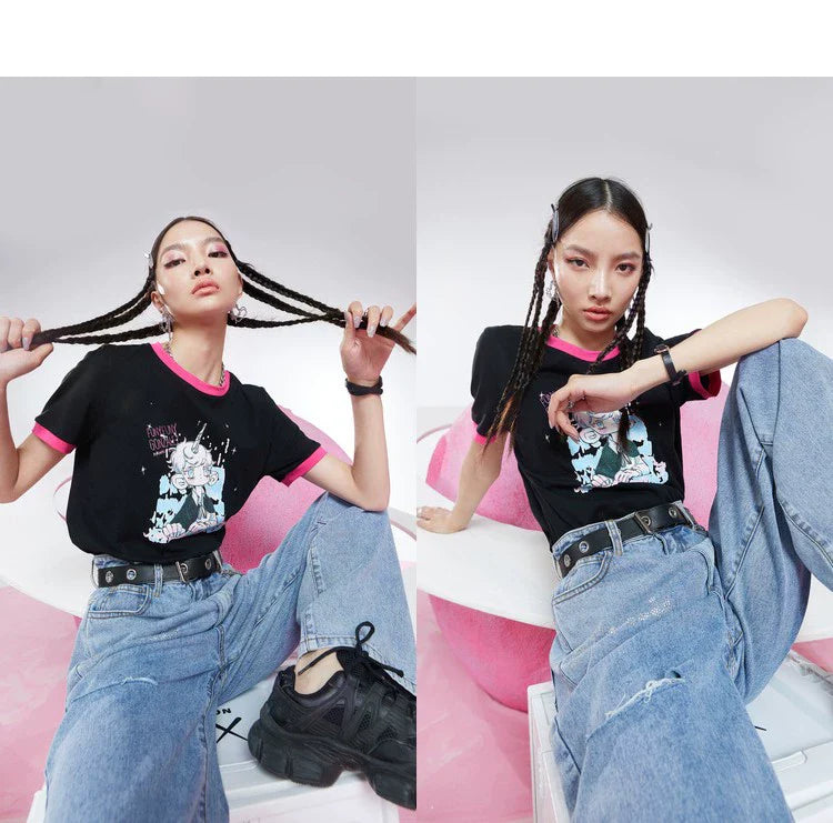 2CM Solid Color Ribbed Mercerized Cotton Knit – Soft T-Neck Short Cuffs with Elastic Edge