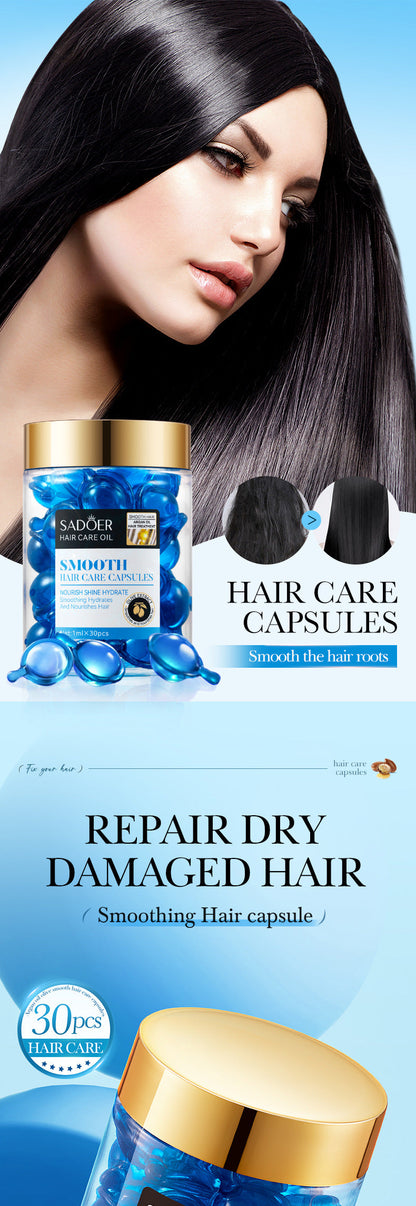 Magic Hair Vitamin Capsules — Keratin Oil for Fast Hair Restoration, Soft, Smooth, Shiny, Deep Moisturizer for Frizzy & Dry Scalp Hair Care