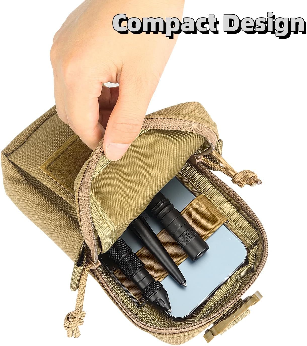 MOLLE Tactical Waist Bag – Outdoor EDC Pouch for Phone, Sports & Hunting Accessories