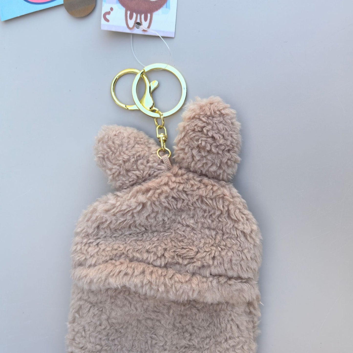 Cartoon Plush Card Wallet — Cute Small Purse for Bank Cards & Storage Bag