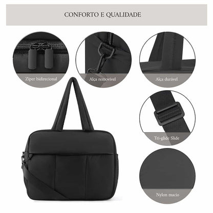 Down Duffel Bag – Large Capacity Women’s Shoulder Bag with Dry/Wet Separation, Multifunctional Travel Handbag