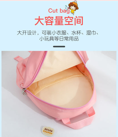 Plush 3D Rabbit Backpack for Kids – Cute Bow Tie Cartoon School Bag for Boys & Girls