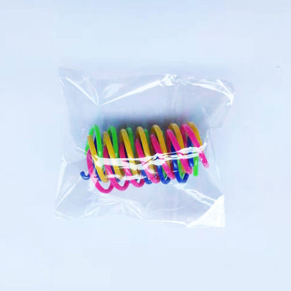 4/8/12PCS Cat Plastic Spring Toy – Interactive Beating Toy for Cats & Small Dogs, Fun Kitten Accessories