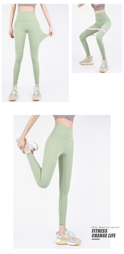 Maxrun Plus Size High Waist Workout Pants – Hip Lifting and Belly Control Fitness Leggings