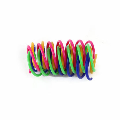 4/8/12PCS Cat Plastic Spring Toy – Interactive Beating Toy for Cats & Small Dogs, Fun Kitten Accessories
