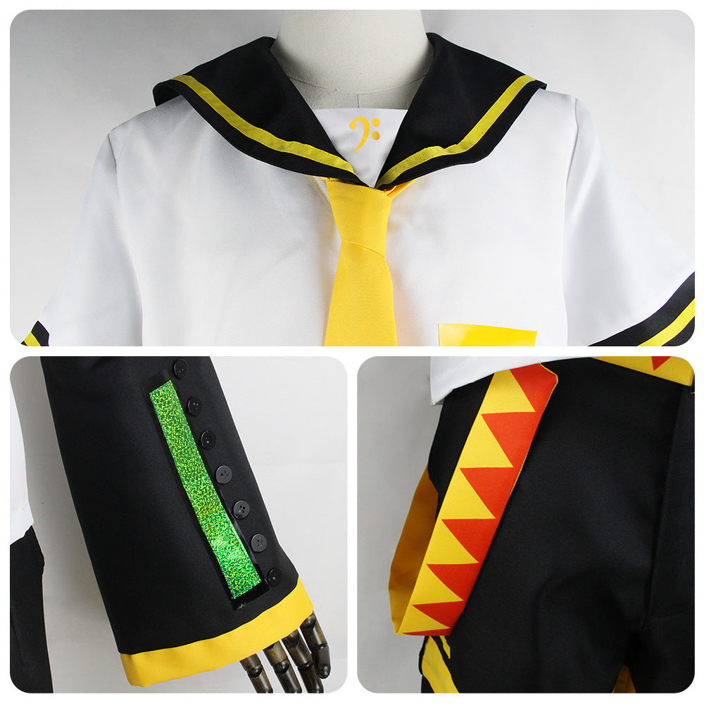 Anime Rin & Len Cosplay Costume — Kagamine JK Uniform for Halloween, Comic Con & Cosplay Outfits