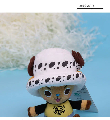 One Piece Plush Keychain Set — 14 Styles Including Tony Chopper, Luffy, Sanji, Sabo, Ace & Law | Anime Cartoon Stuffed Doll Pendant Gifts