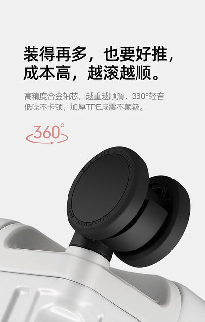 COLENARA Aluminum Frame Suitcase — High-Quality Large Capacity Trolley Travel Bag, 24", 26", 28", 30" Rolling Luggage