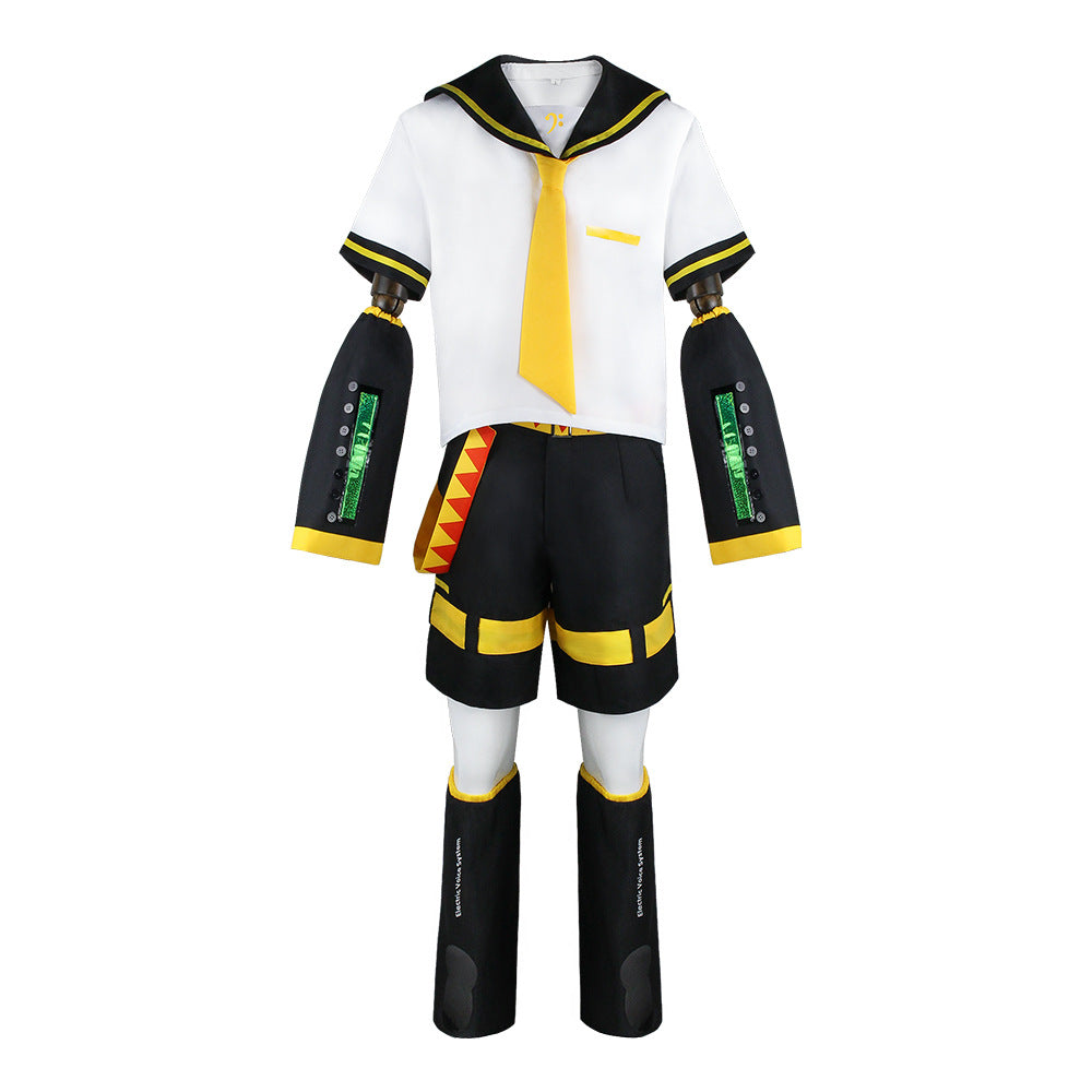 Anime Rin & Len Cosplay Costume — Kagamine JK Uniform for Halloween, Comic Con & Cosplay Outfits