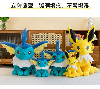 Pokemon Eevee Soft Hug Plush Doll – Vaporeon, Flareon, Jolteon Eeveelution Stuffed Toy Gift for Kids & Fans