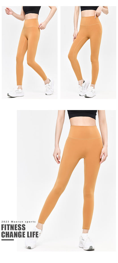 Maxrun Plus Size High Waist Workout Pants – Hip Lifting and Belly Control Fitness Leggings