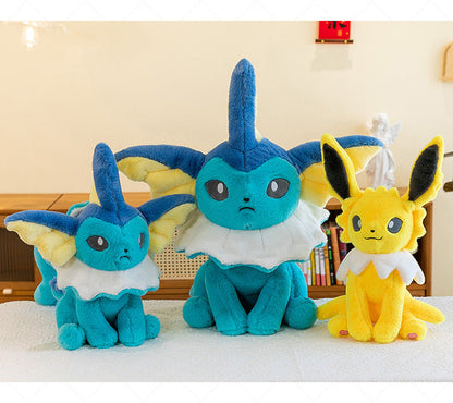 Pokemon Eevee Soft Hug Plush Doll – Vaporeon, Flareon, Jolteon Eeveelution Stuffed Toy Gift for Kids & Fans