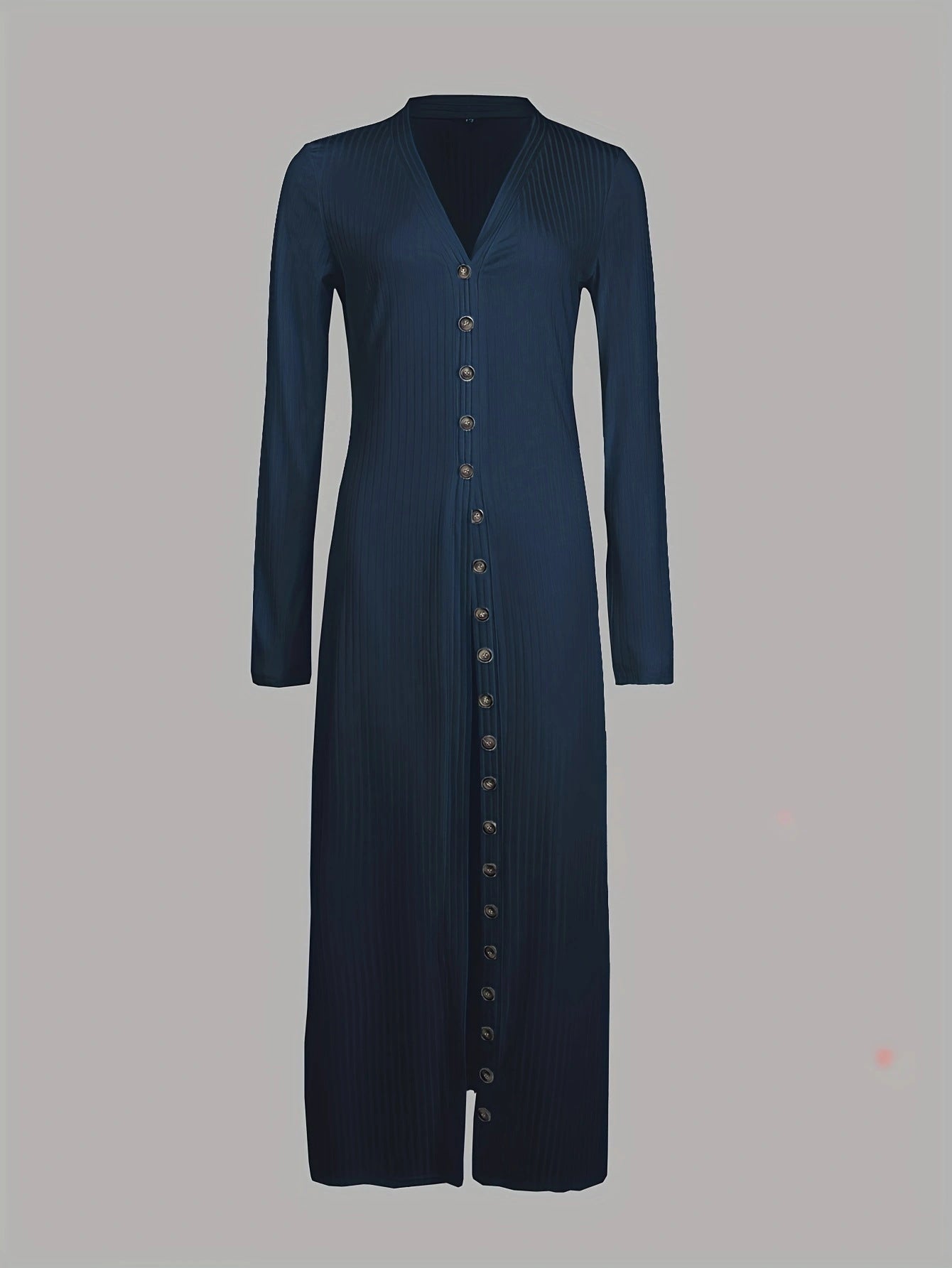 2023 Fashion Women's Button Long Striped Coat – Thin Open Dress for a Stylish Look
