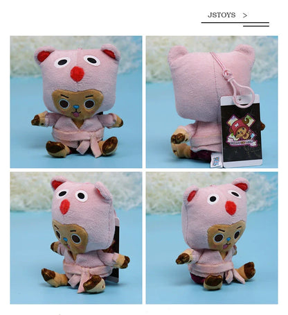 One Piece Plush Keychain Set — 14 Styles Including Tony Chopper, Luffy, Sanji, Sabo, Ace & Law | Anime Cartoon Stuffed Doll Pendant Gifts