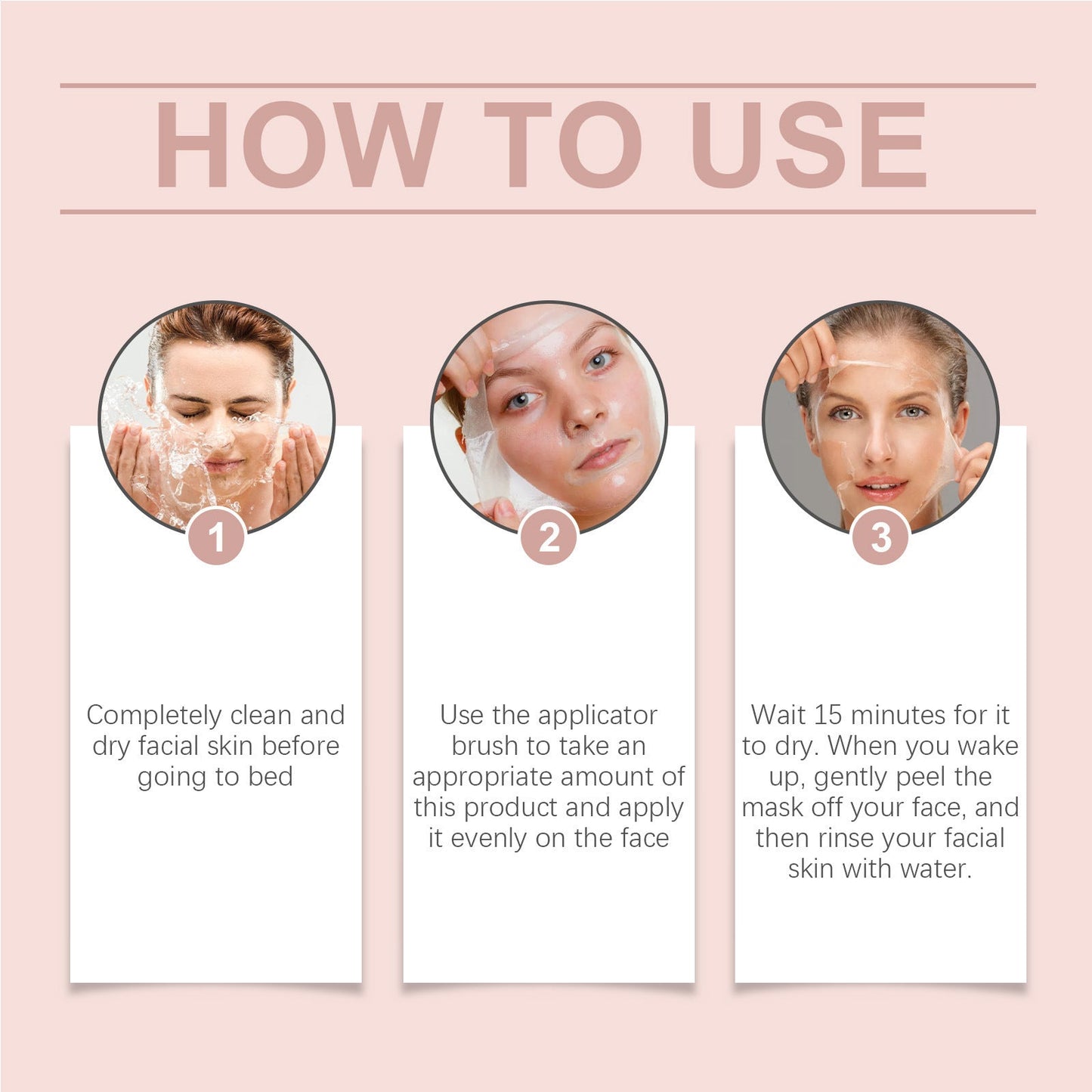 Overnight Collagen Peel-Off Mask Set – Night Mask for Deep Moisturizing