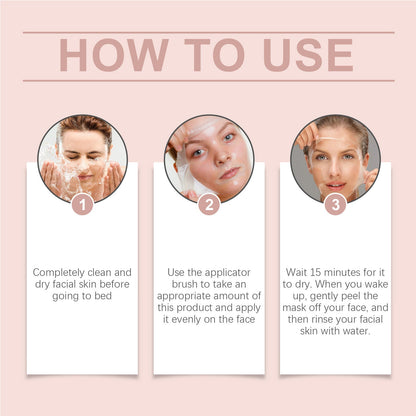 Overnight Collagen Peel-Off Mask Set – Night Mask for Deep Moisturizing